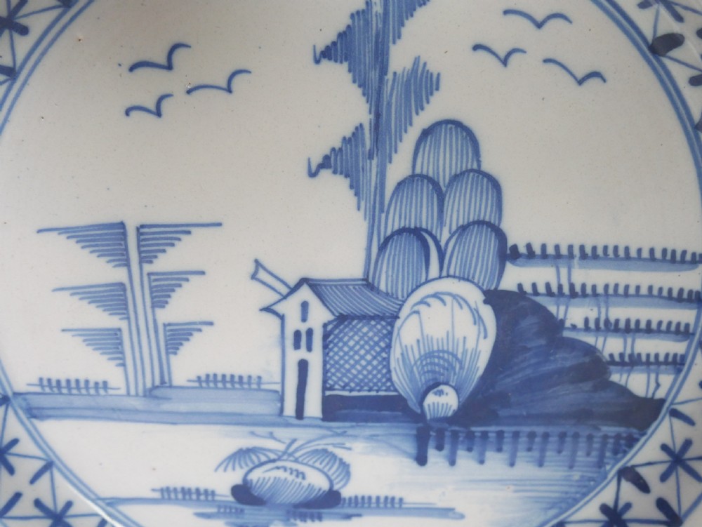 Pair Delft Lambeth Plates View XI