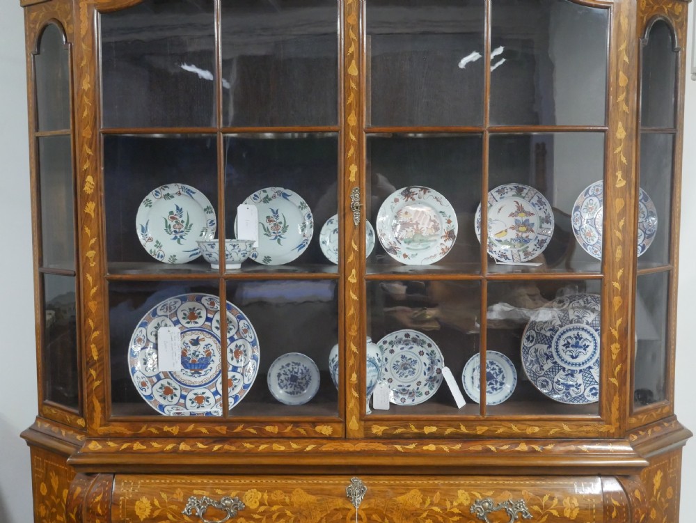 Dutch Marquetry Display Cabinet View II