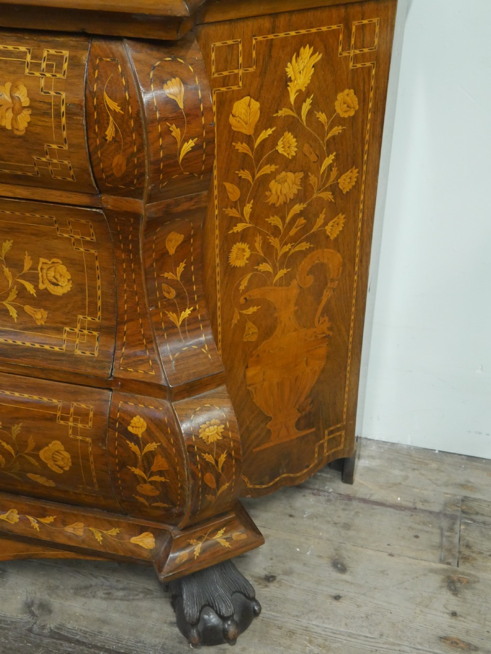Dutch Marquetry Display Cabinet View XIII