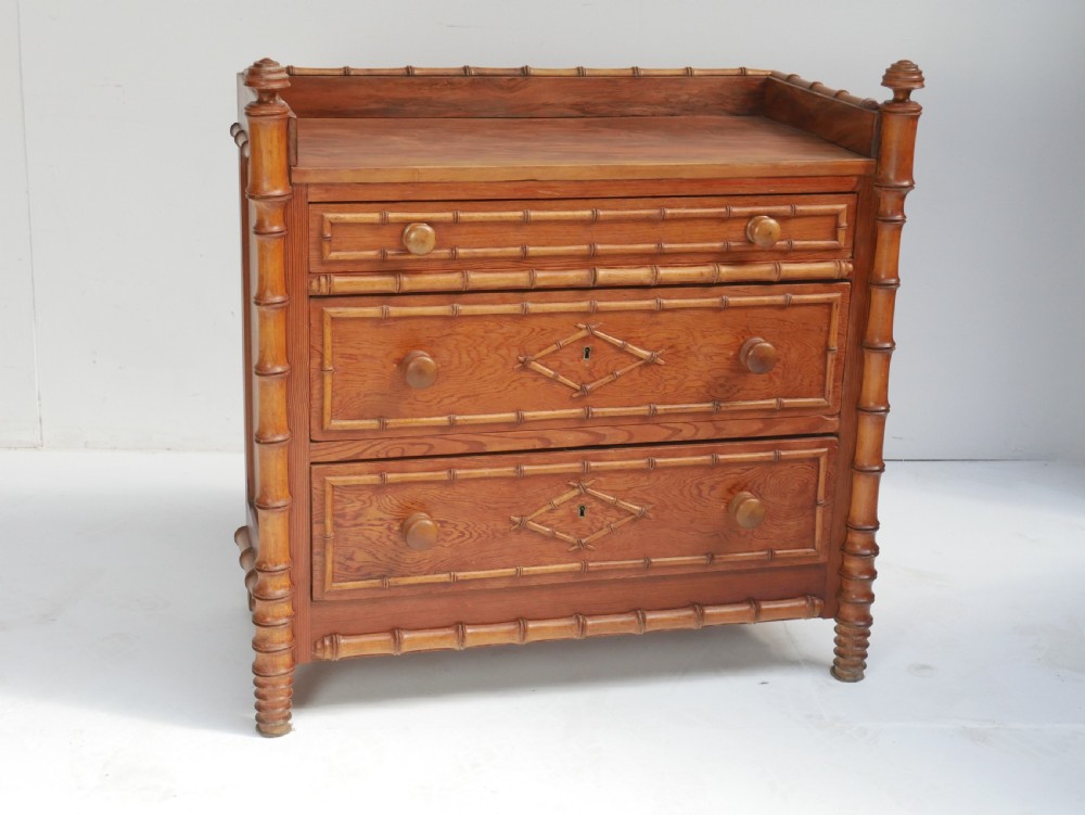 Faux Bamboo Chest of Drawers View II