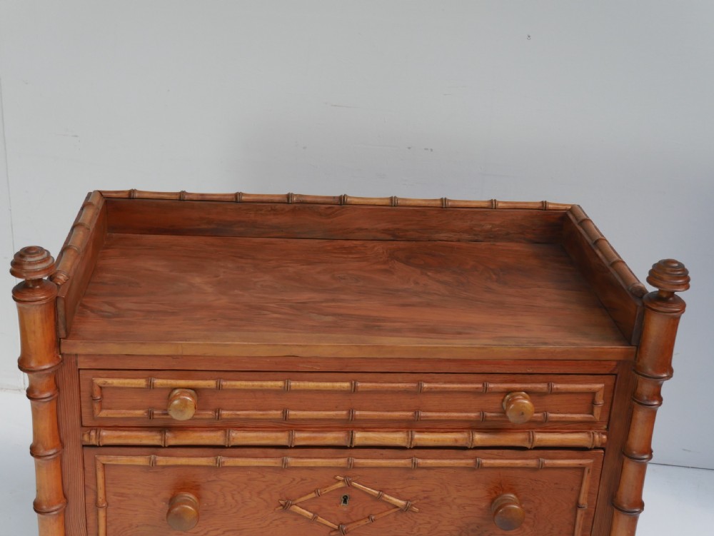 Faux Bamboo Chest of Drawers View IX