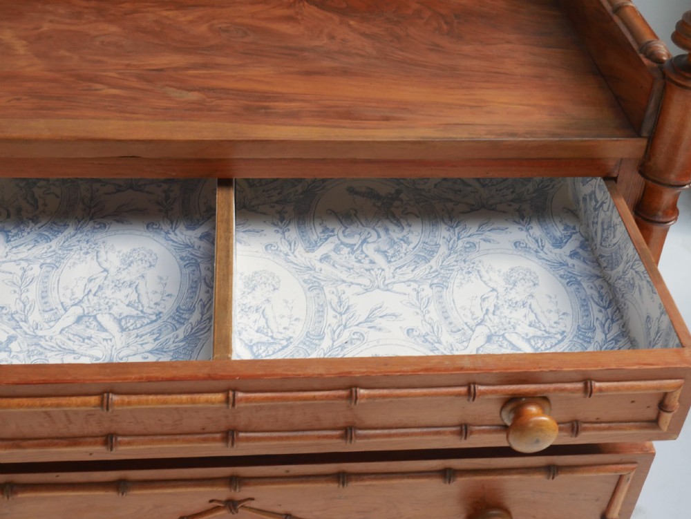 Faux Bamboo Chest of Drawers View XI