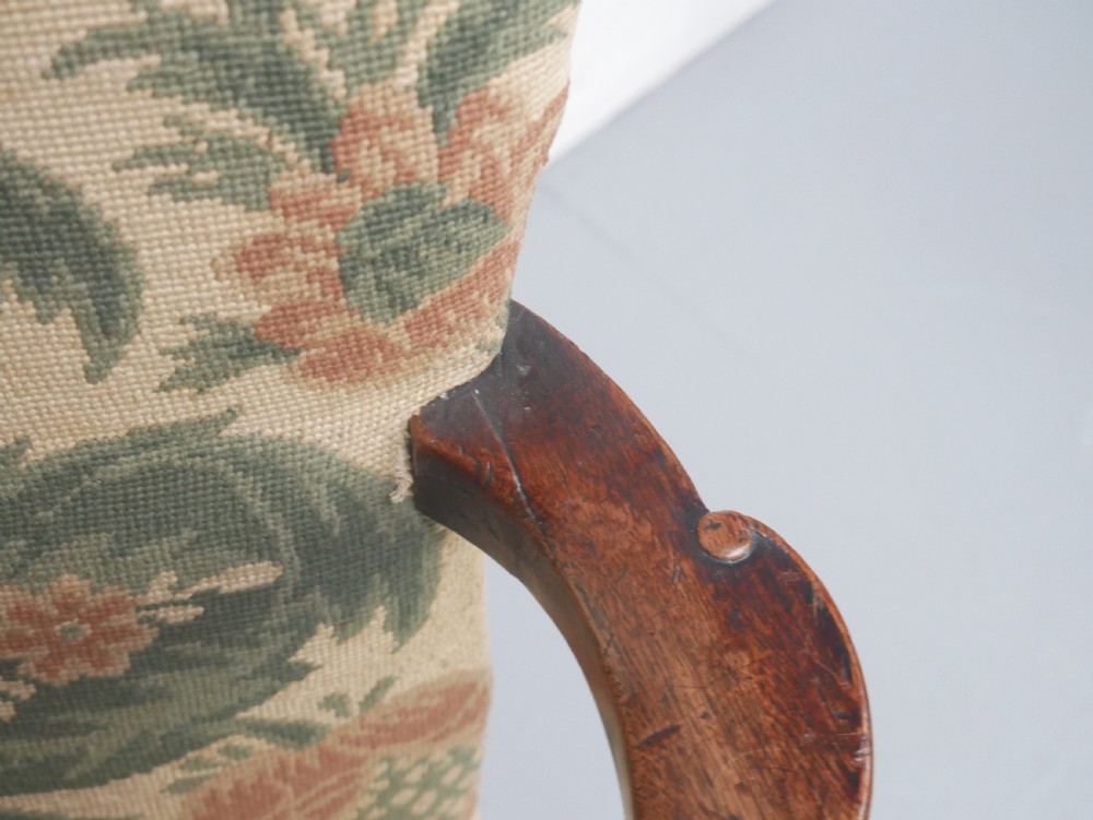 19thC Needlepoint Armchair View III