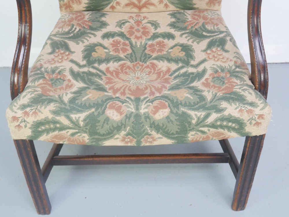 19thC Needlepoint Armchair View XI