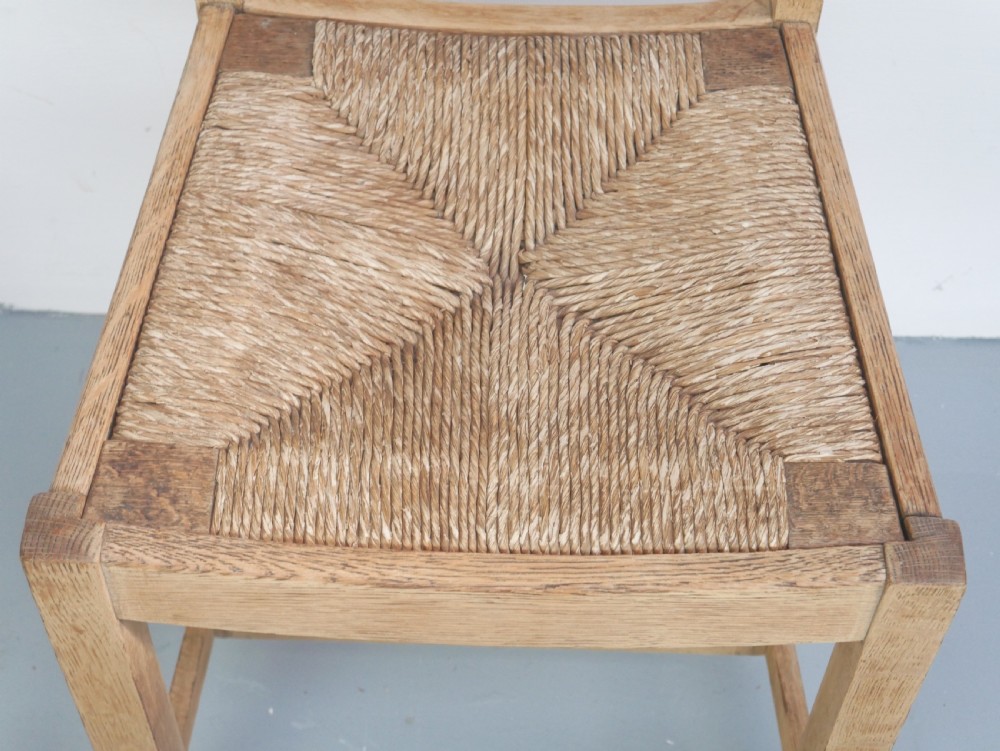Oak Chair Rush Seat View VI