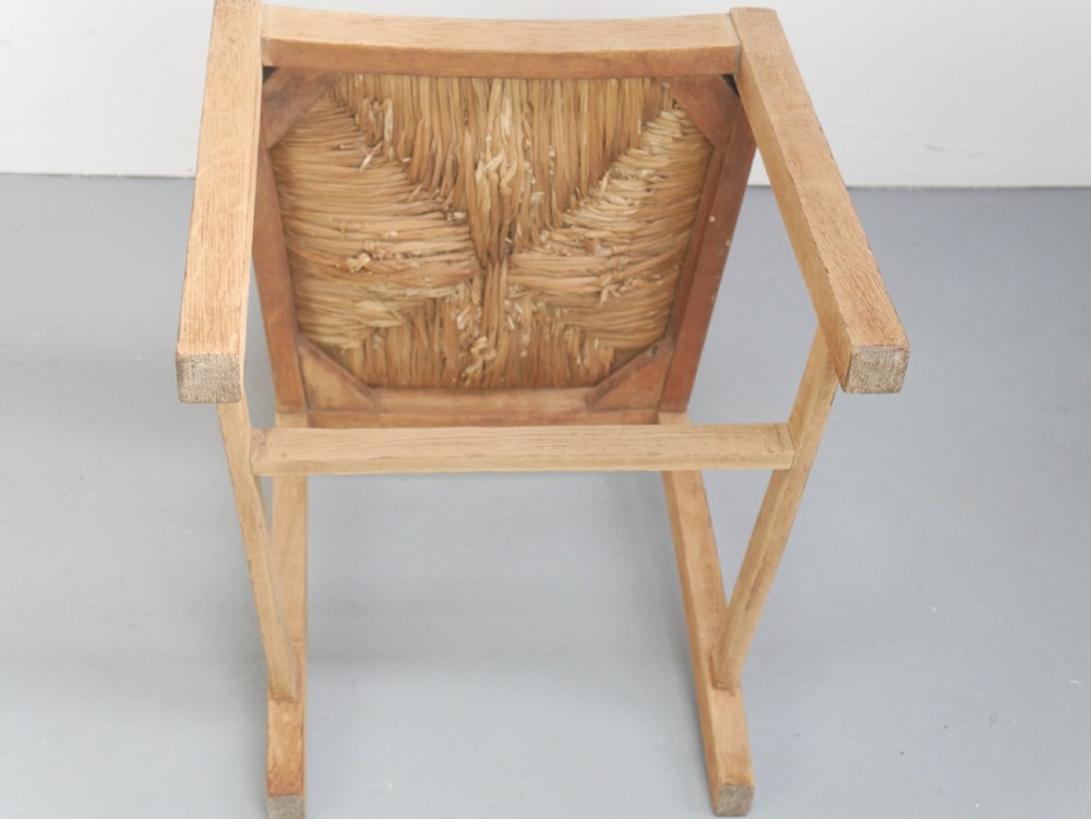 Oak Chair Rush Seat View VII