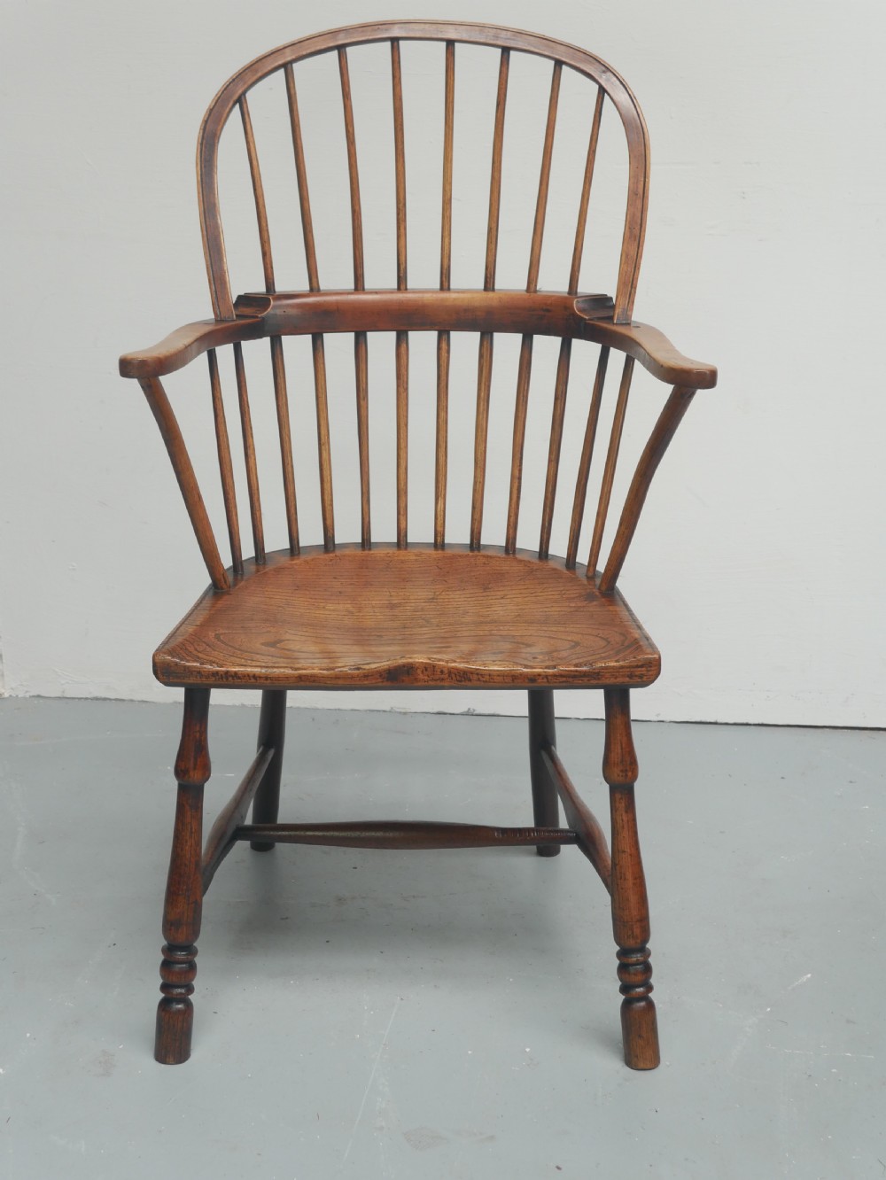 Neat Georgian Windsor Armchair