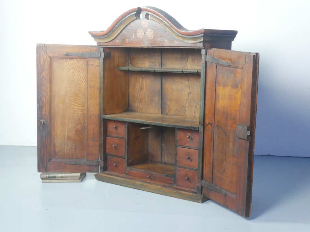 Original Swedish Wall Cupboard 1825 View XIV