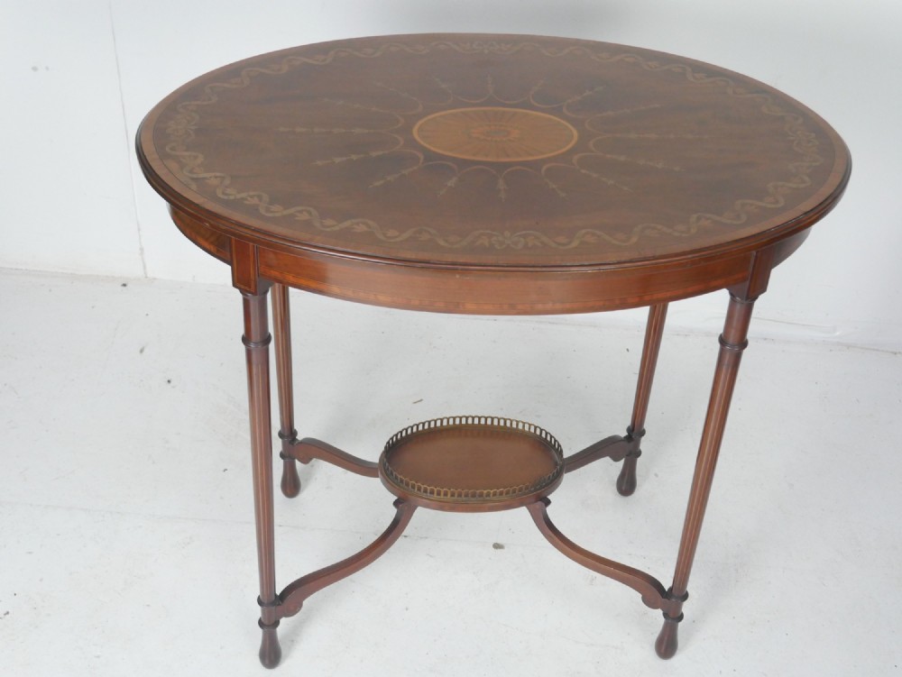 Oval Lamp Table