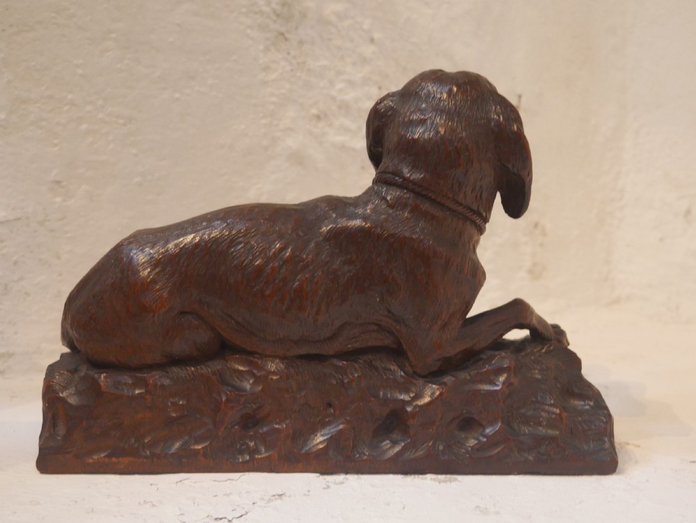 Black Forest Carved Dog View V
