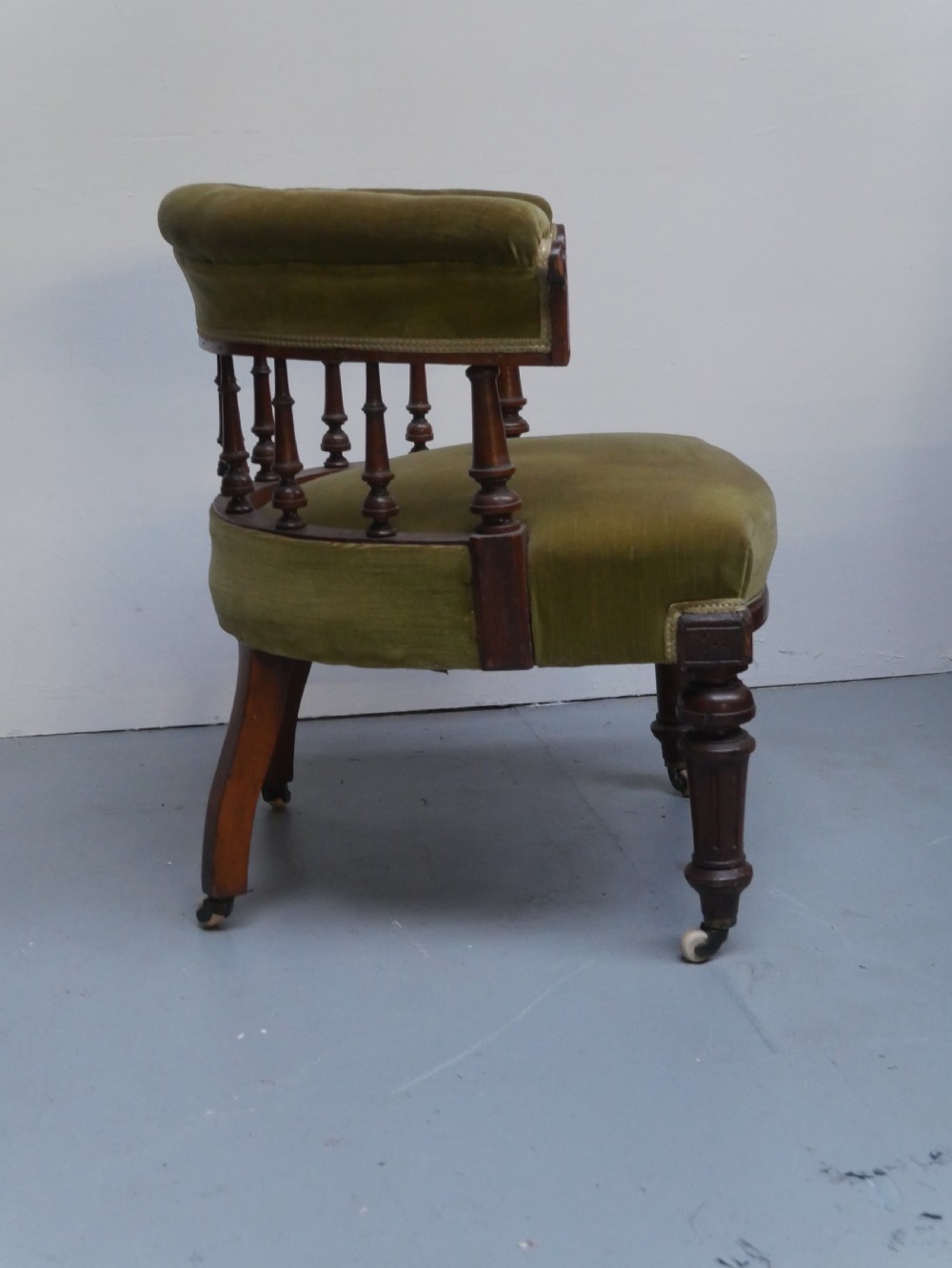 19thC Captains Desk Armchair View III