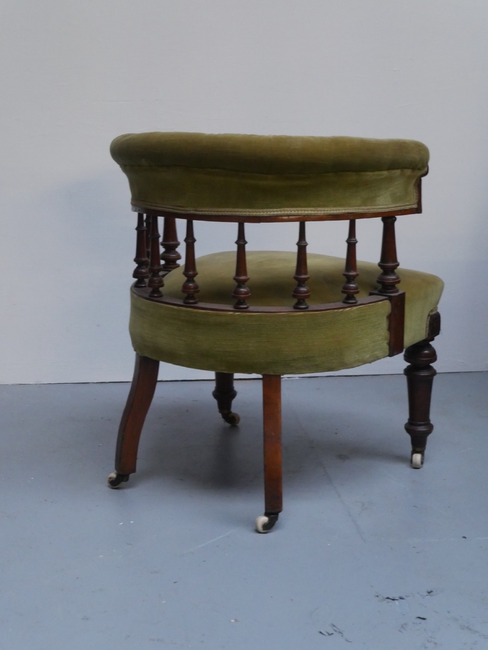 19thC Captains Desk Armchair View IV