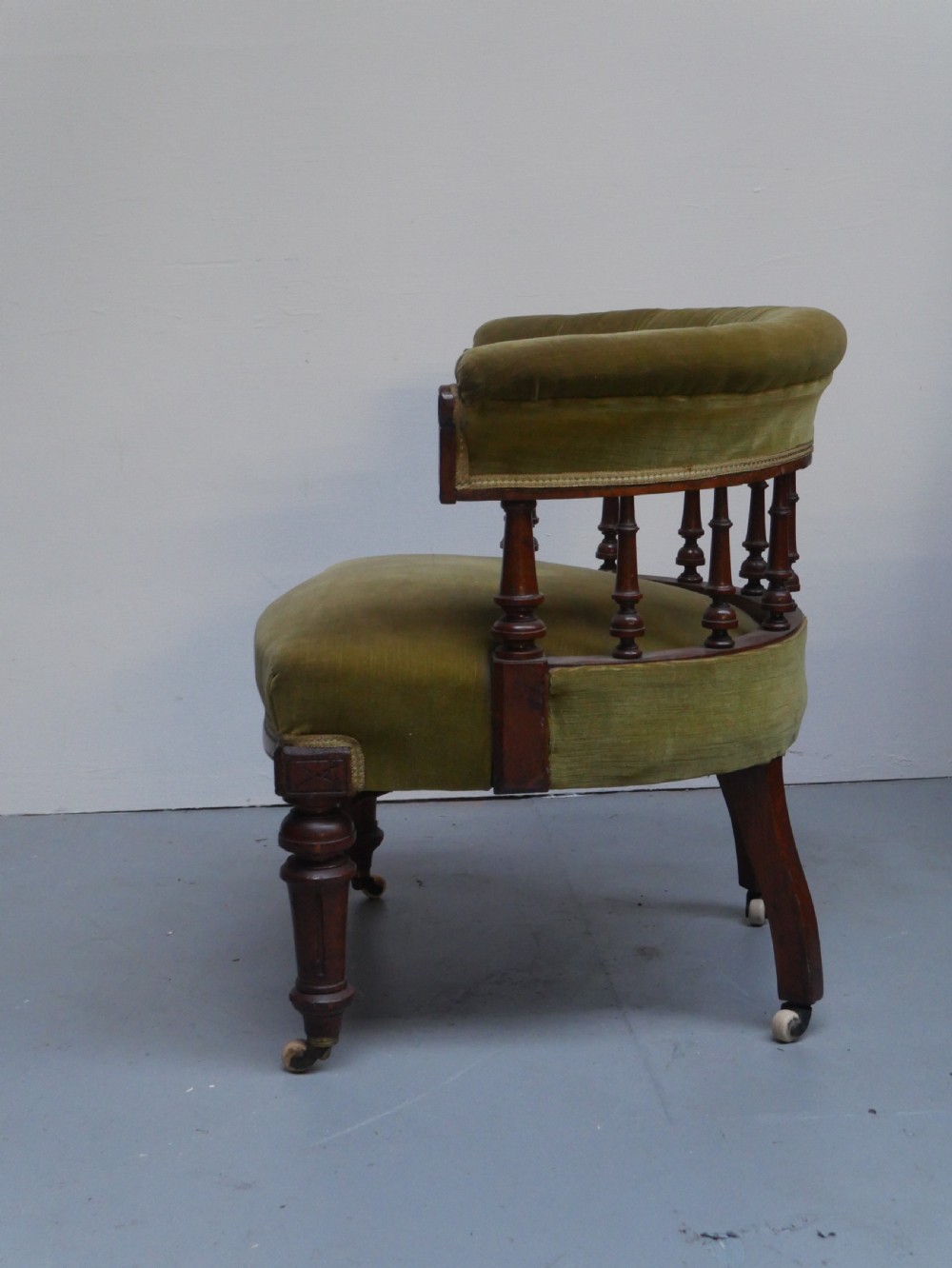 19thC Captains Desk Armchair View V