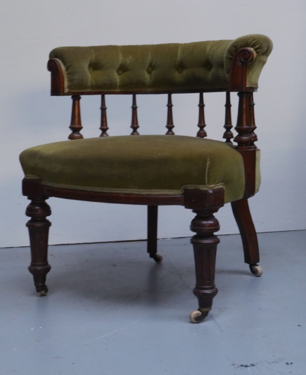 19thC Captains Desk Armchair View VI