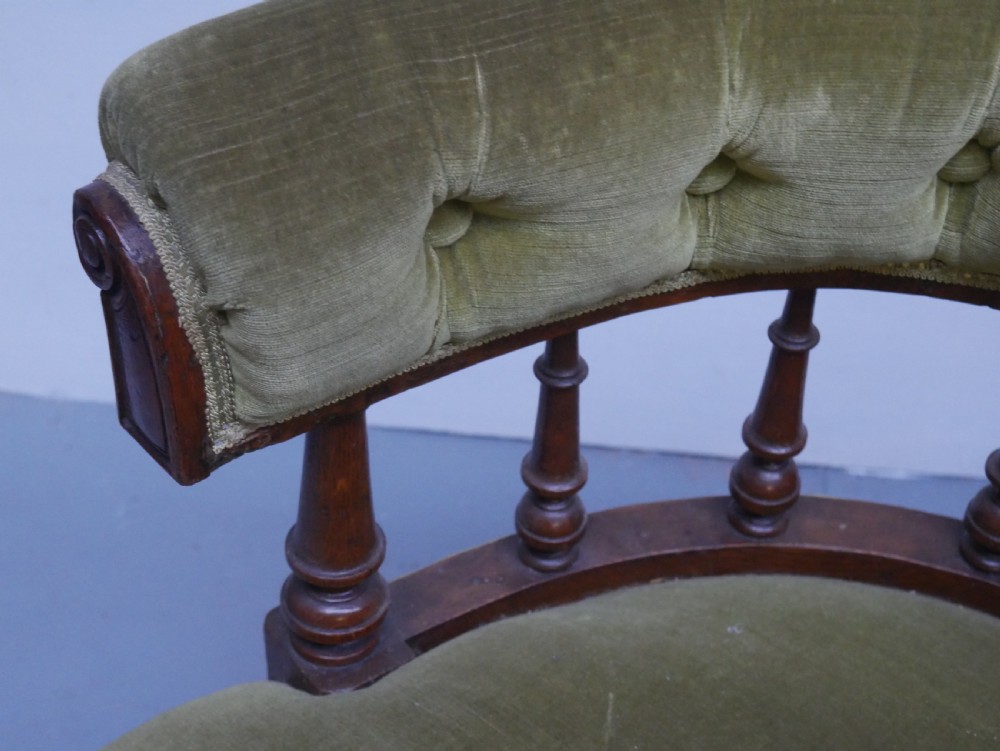 19thC Captains Desk Armchair View VII