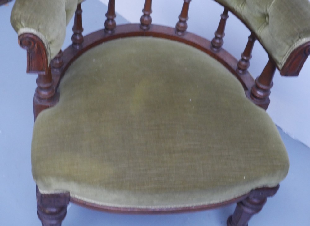 19thC Captains Desk Armchair View X