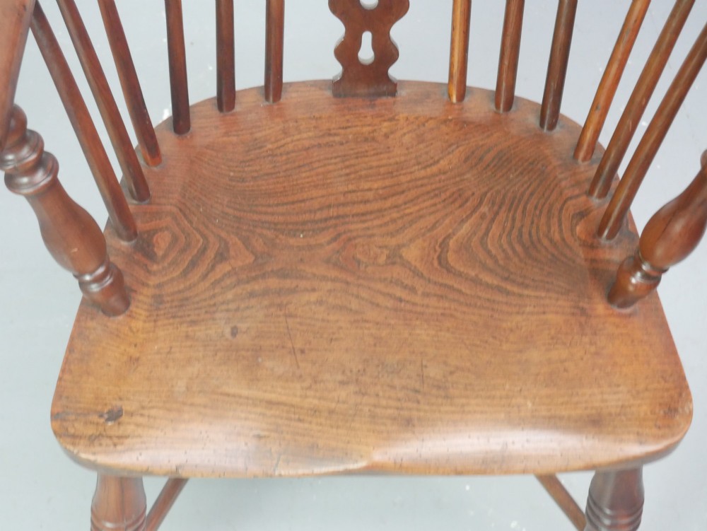 Pair Yew & Elm Windsor Armchairs View VI