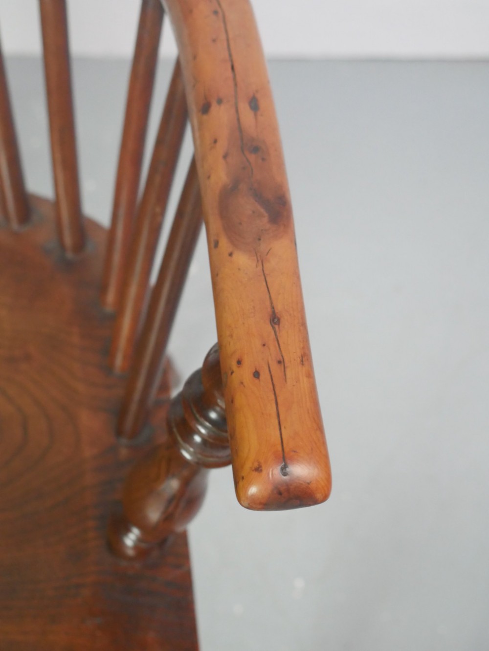 Pair Yew & Elm Windsor Armchairs View VIII