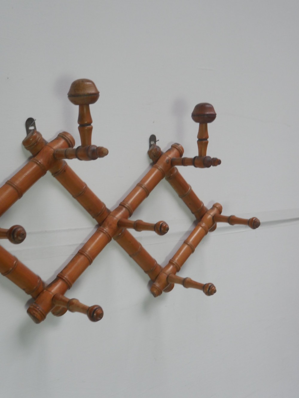 Faux Bamboo Wall Hat Coat Hooks View VII