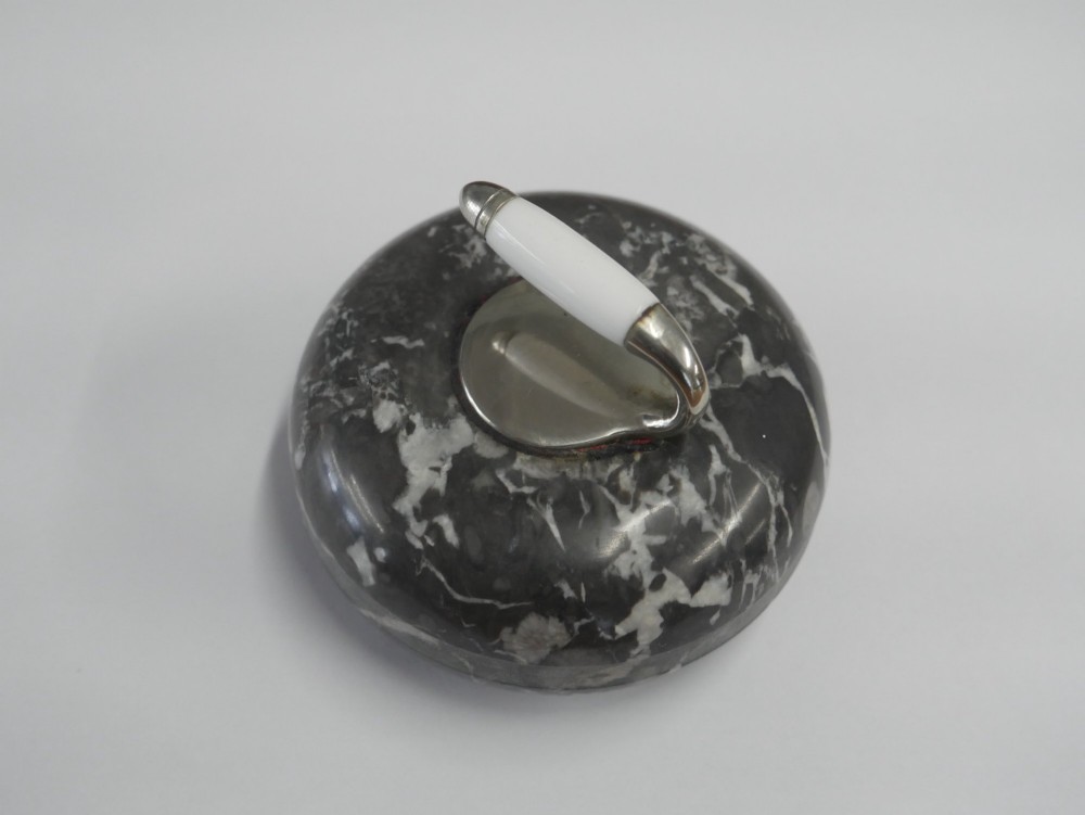 Small Curling Stone Paperweight