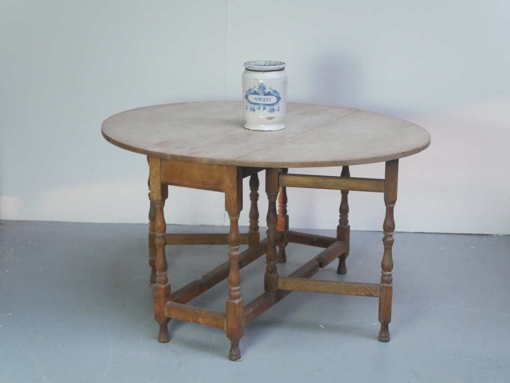 Oak Gateleg Table stamped Heals