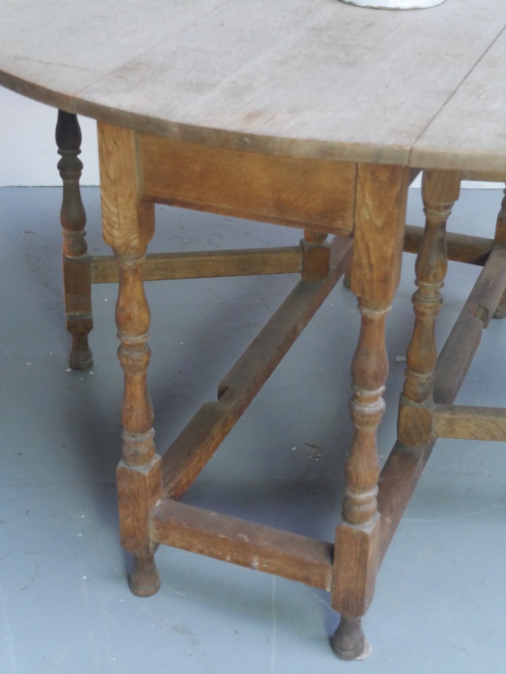 Oak Gateleg Table stamped Heals View II