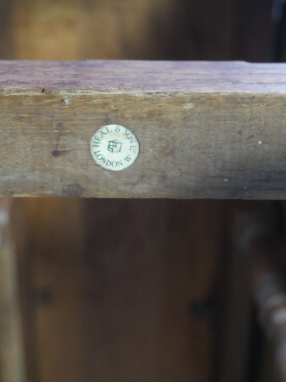 Oak Gateleg Table stamped Heals View IV