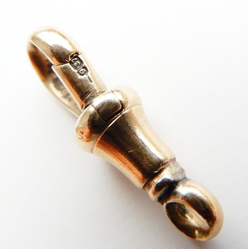 ANTIQUE 9CT GOLD DOG CLIP 21GRAMS - ADDITIONAL PHOTO 1