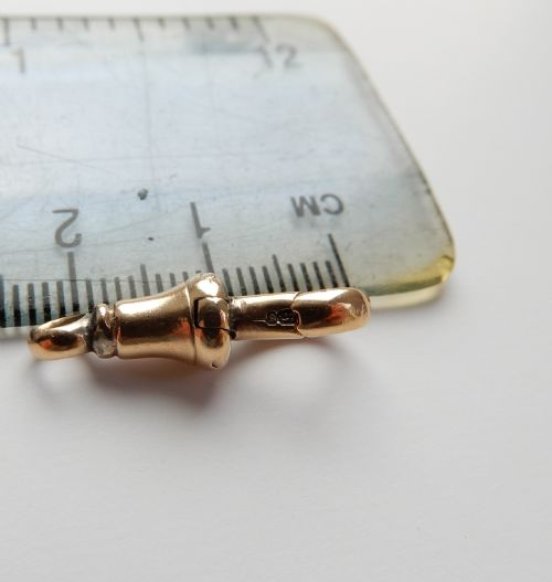 ANTIQUE 9CT GOLD DOG CLIP 21GRAMS - ADDITIONAL PHOTO 5
