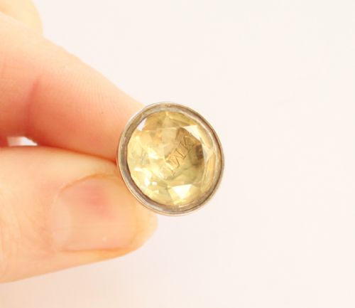 ANTIQUE 9CT GOLD FACETED CITRINE FOB SEAL - ADDITIONAL PHOTO 4