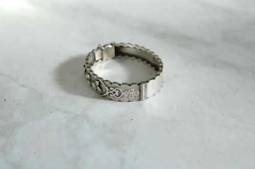 VICTORIAN STERLING SILVER AESTHETIC PERIOD BRACELET - ADDITIONAL PHOTO 4