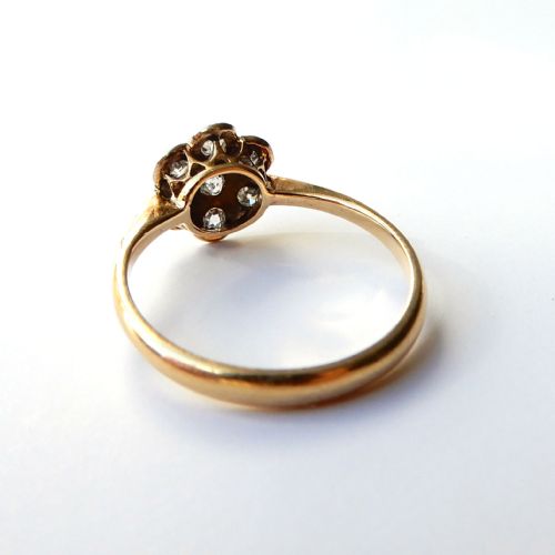 ART DECO 18CT GOLD PLATINUM DIAMOND RING HENRY GRIFFITH SONS - ADDITIONAL PHOTO 6