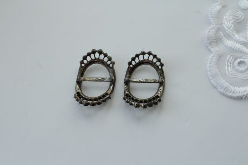 ANTIQUE GEORGIAN FRENCH PASTE SHOE BUCKLES - ADDITIONAL PHOTO 4