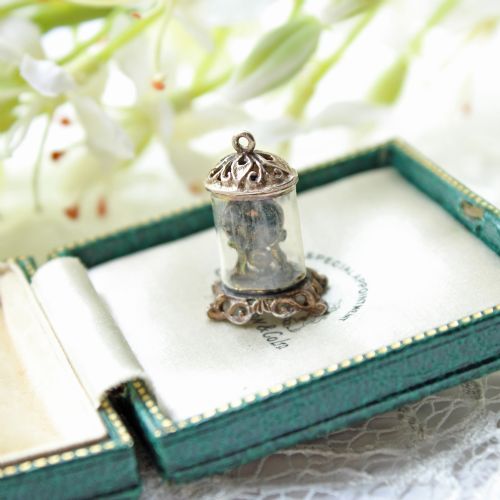 Vintage Sterling Silver Charm: Mantle Clock