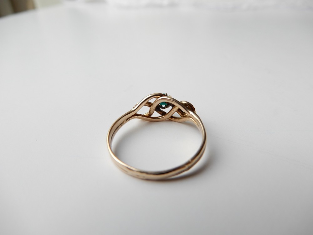  Antique 9ct Gold Turquoise Ring View V
