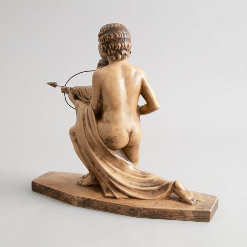 ART DECO STATUETTE OF MOTHER CHILD BY B REZL C1920 - ADDITIONAL PHOTO 1