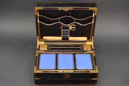 VICTORIAN WRITING BOX BY PF SHAFER OF 27 PICCADILLY LONDON - ADDITIONAL PHOTO 3