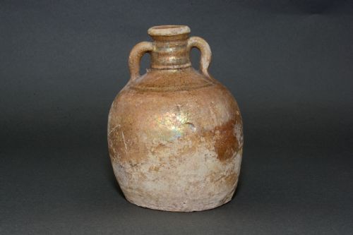 A SMALL LATE ROMAN PERIOD FLASK - ADDITIONAL PHOTO 2