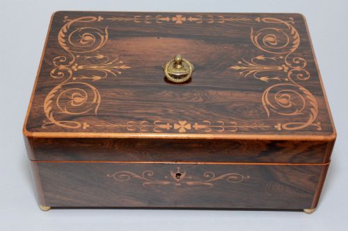 VICTORIAN BOX IN ROSEWOOD C 1880 - ADDITIONAL PHOTO 3