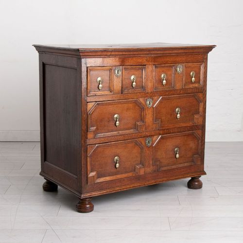 ANTIQUE ENGLISH WILLIAM AND MARY PERIOD OAK CHEST C1690 - ADDITIONAL PHOTO 12