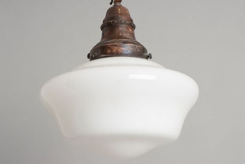 ART DECO OPALINE HALLWAY PENDANT LIGHT - ADDITIONAL PHOTO 3