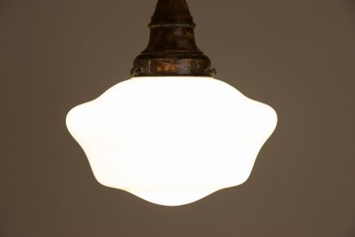 ART DECO OPALINE HALLWAY PENDANT LIGHT - ADDITIONAL PHOTO 6