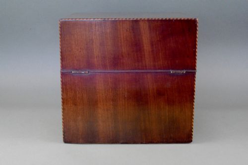 GEORGIAN MAHOGANY SHELL INLAID BOX - ADDITIONAL PHOTO 5
