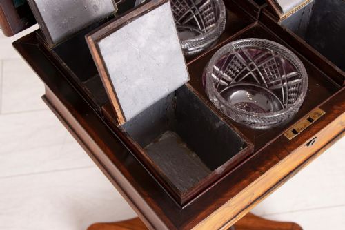 REGENCY ROSEWOOD TEAPOY C1820S - ADDITIONAL PHOTO 5