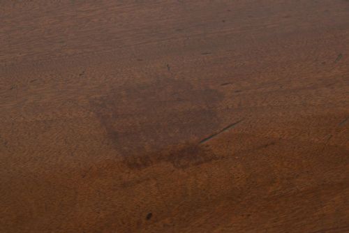 ANTIQUE GEORGIAN MAHOGANY SERPENTINE WRITING TABLE - ADDITIONAL PHOTO 5