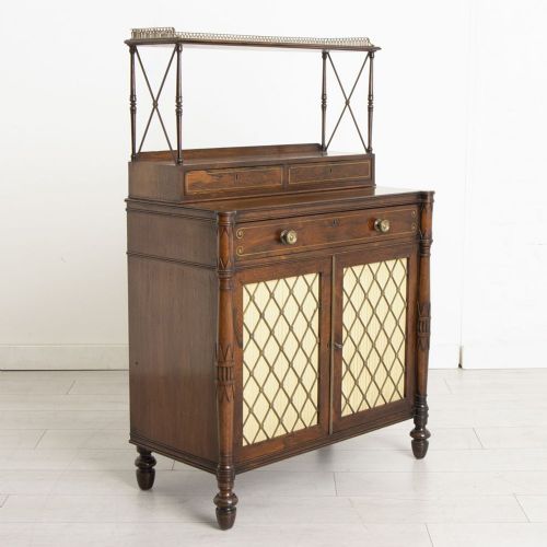 REGENCY ROSEWOOD SECRETAIRE CHIFFONIER 1810 - ADDITIONAL PHOTO 1
