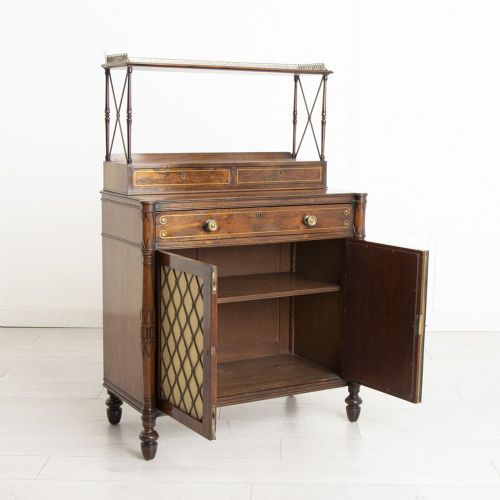 REGENCY ROSEWOOD SECRETAIRE CHIFFONIER 1810 - ADDITIONAL PHOTO 2