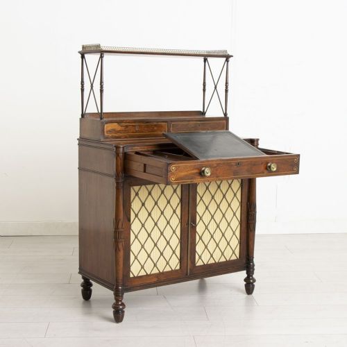 REGENCY ROSEWOOD SECRETAIRE CHIFFONIER 1810 - ADDITIONAL PHOTO 3