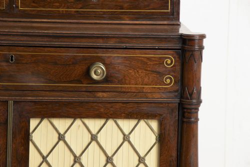 REGENCY ROSEWOOD SECRETAIRE CHIFFONIER 1810 - ADDITIONAL PHOTO 6