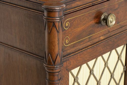 REGENCY ROSEWOOD SECRETAIRE CHIFFONIER 1810 - ADDITIONAL PHOTO 12